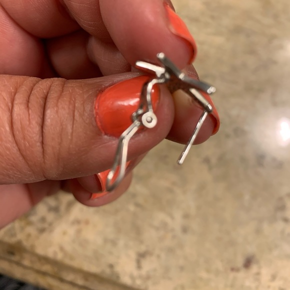 SOLD!    925 sterling silver starfish earrings - Picture 2 of 3